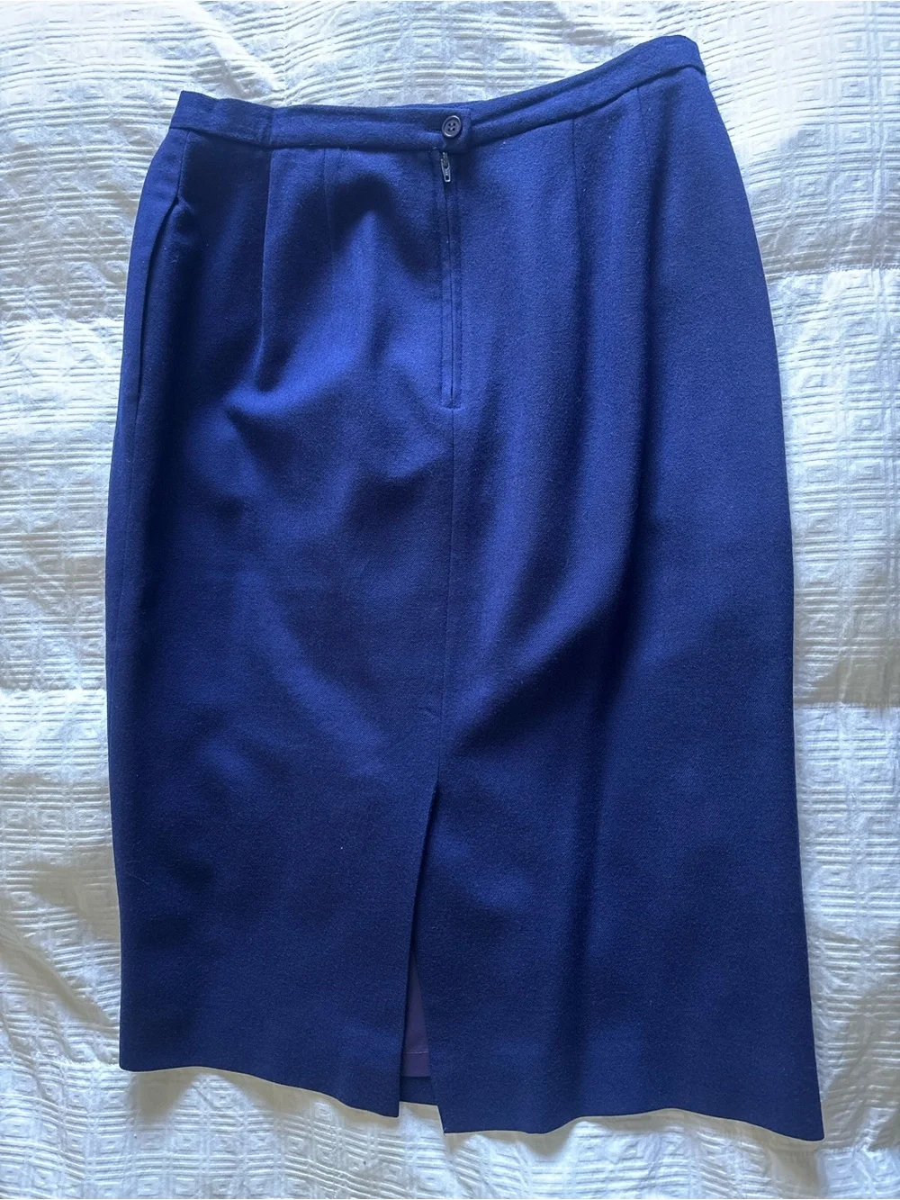 Dior Women's Double-Breasted Deep Blue Blazer skirt set “The Suit”